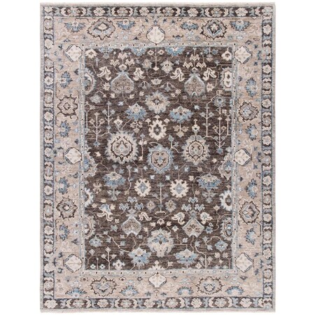 Safavieh 10 x 14 ft. Samarkand Hand Knotted Rectangle Area Rug Brown & Beige SRK110T-10